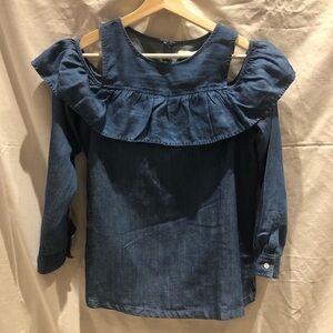 Loft chambray denim shirt.